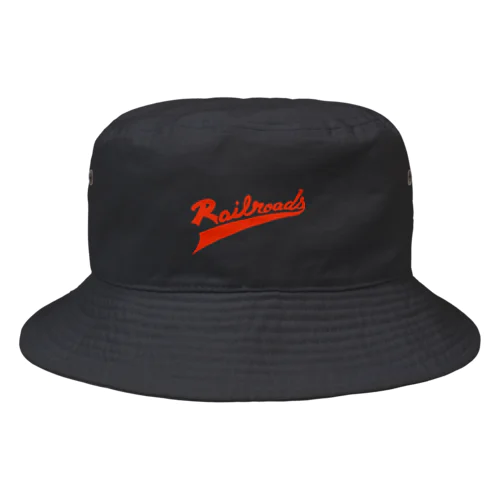 Railroadsロゴタイプ　あか Bucket Hat