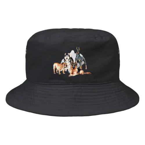 ちょっぴり強面の大きい犬たち。 Bucket Hat