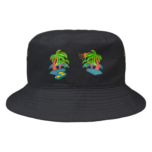 ゆるスカ パームツリー 180 Bucket Hat