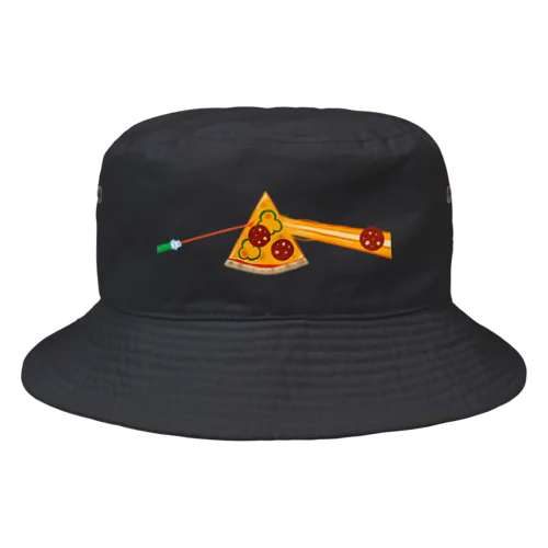 狂気とチーズほとばしるピザ Bucket Hat