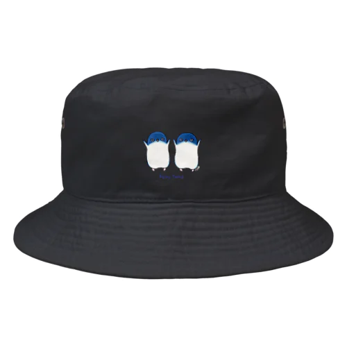 ふたごのフェアリーペンギン(ロゴあり) Bucket Hat