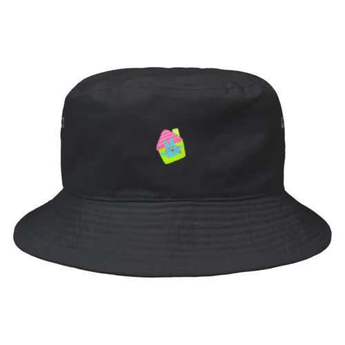 蛍光おうちうさちゃん Bucket Hat