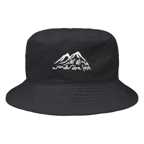 Not All Who Wander Are Lost (白文字) Bucket Hat