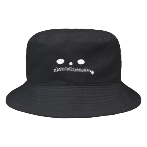 白ジッパーくん Bucket Hat