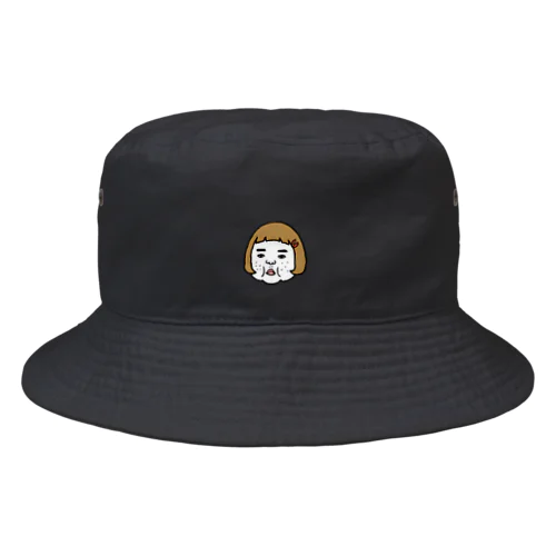 ワンポイント憎めないブス Bucket Hat