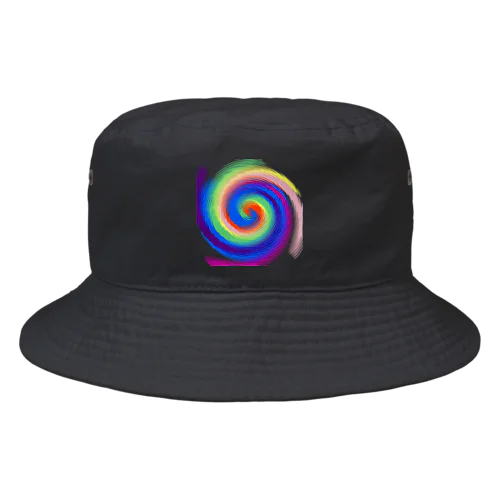 psychedelic-Swirl Bucket Hat