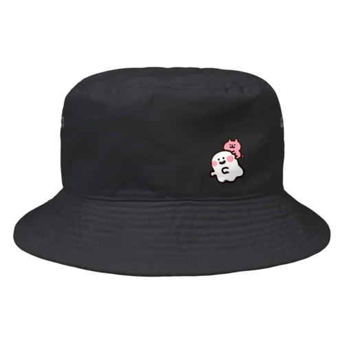 おばけとネコちゃん Bucket Hat