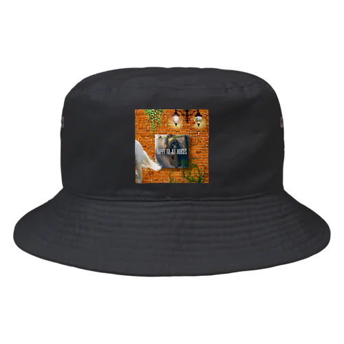 【引退馬支援企画】HAPPY TO ALL HORSES ウォールTYPE Bucket Hat