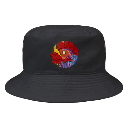 ZODIAC rooster（酉）　円 Bucket Hat