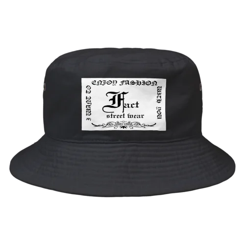 fact street wear メインロゴ1stバケハ Bucket Hat