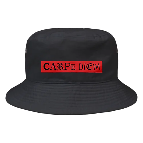 CARPE DIEM LOGO BLACKLINE Bucket Hat