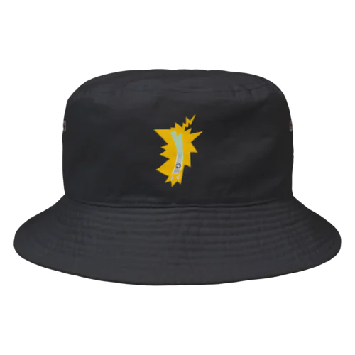 カミナリに打たれたネギヘッドくん Bucket Hat