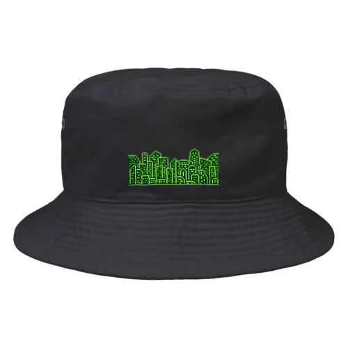 Buildings 緑 Bucket Hat