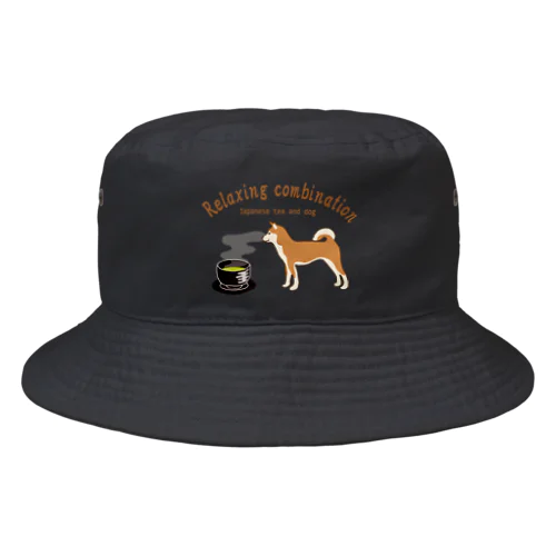 日本の犬とお茶  Bucket Hat