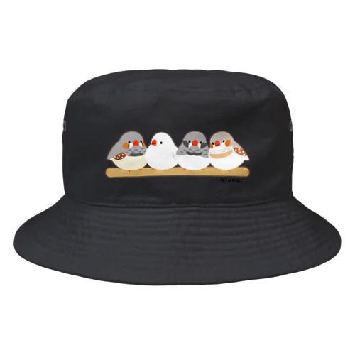 キンカチョウ（枠付き） Bucket Hat