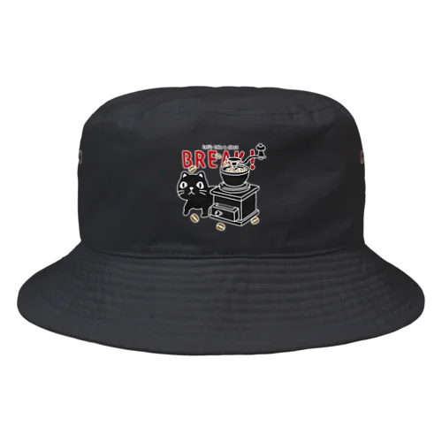 やみねこのコーヒーB Bucket Hat