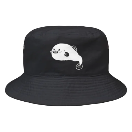 ナマズさん白 Bucket Hat