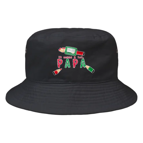 ちびた色鉛筆 PAPA*B Bucket Hat