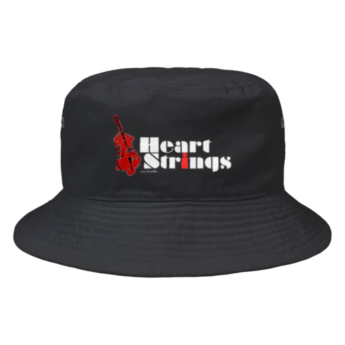 HeartStrings (woodbass) 白文字 Bucket Hat