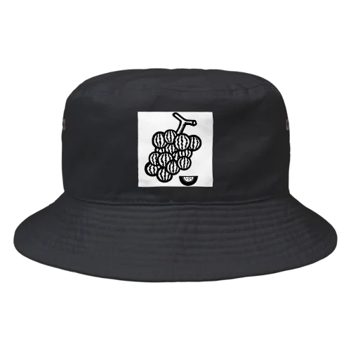 ブドーターメロン(白黒) Bucket Hat