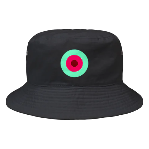 サークルa・ペパーミント・ショッキングピンク・ チョコ Bucket Hat