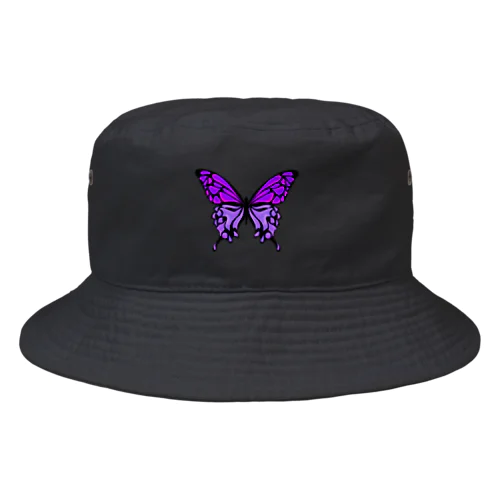 紫蝶ワンポイントバケットハット Bucket Hat