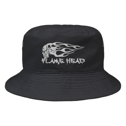 FLAME HEAD WHT Bucket Hat