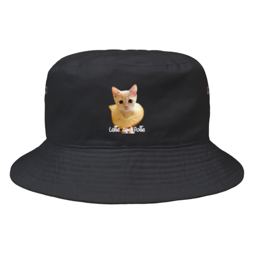 【バケットハット】ポテ子とねこねこ食パンぽかん顔 Bucket Hat