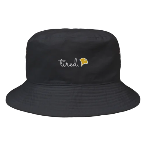 【オータム】ロゴBホワイト Bucket Hat