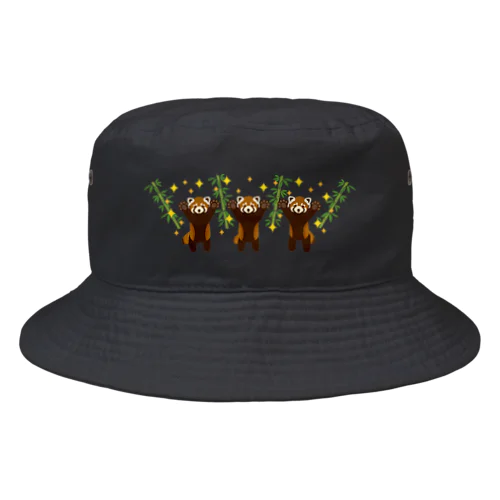 キラキラレッサーパンダ Bucket Hat