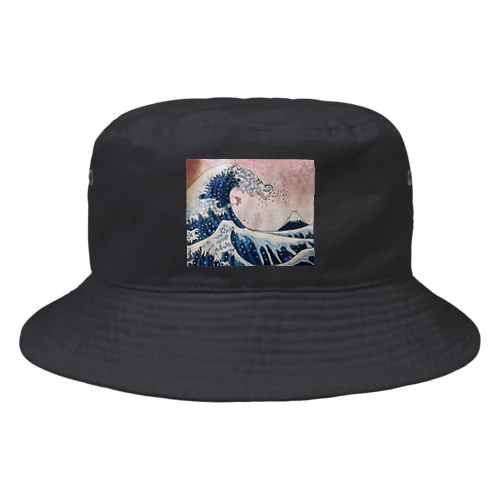 富嶽三十六景神奈川沖浪裏2021 Bucket Hat