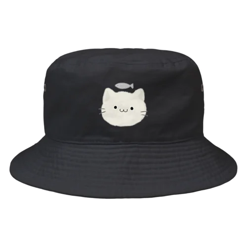 ねこ（しろ） Bucket Hat