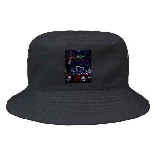 (縦長)Dark Gothic Bucket Hat