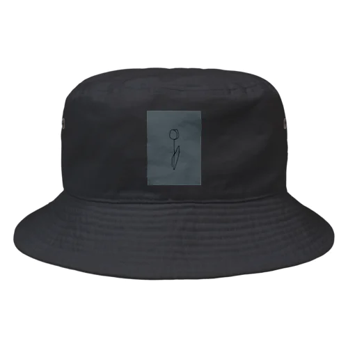 dark gray green blue Bucket Hat