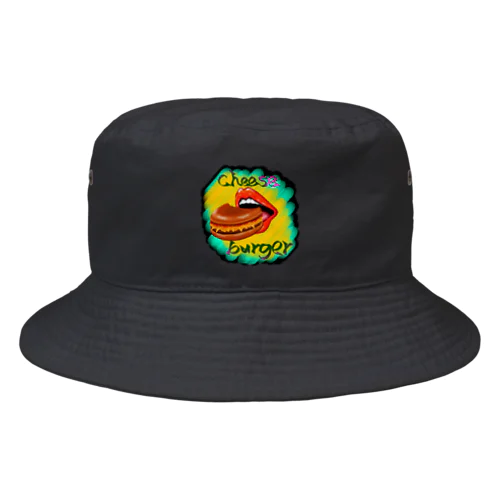 チーズバーガー-グルメシリーズ Bucket Hat