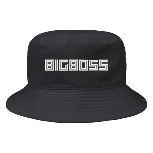 「BIG BOSS」新ロゴ フォント 白文字 バケットハット