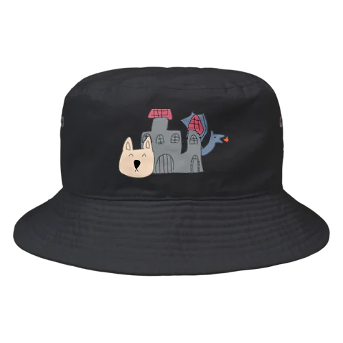 犬が伝説の龍の古城でLOVEした Bucket Hat