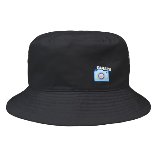 camera ブルー Bucket Hat