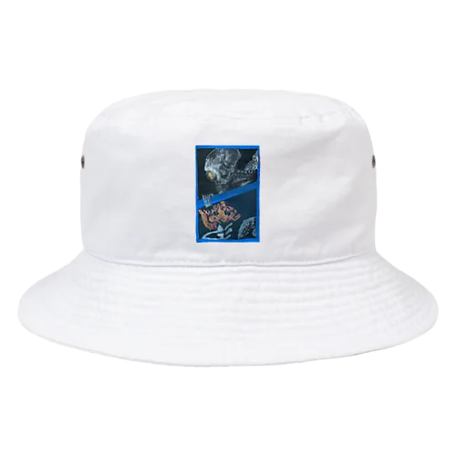 gashadokuro BLUE（tokumiシリーズ） Bucket Hat