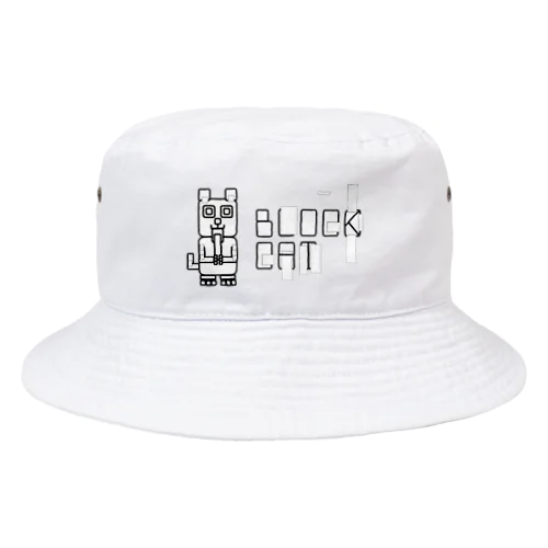 #BLOCKCAT（黒） Bucket Hat