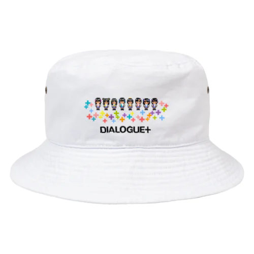 ドットDIALOGUE＋ 箱推しバケットハット(白) Bucket Hat