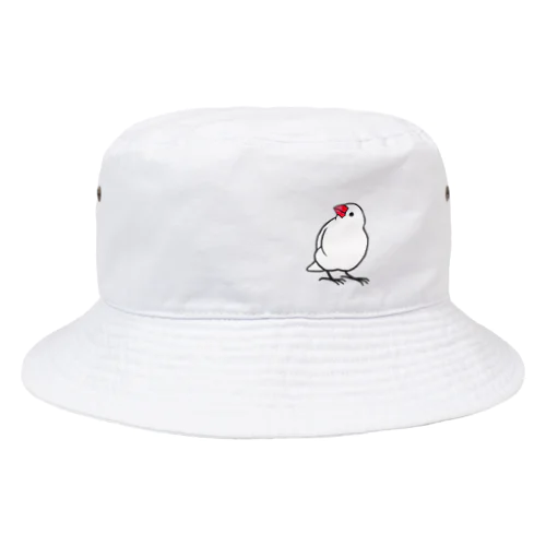 見上げる白文鳥 Bucket Hat