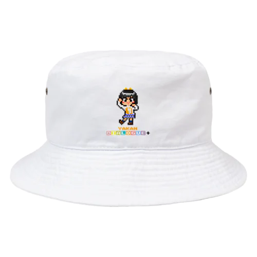 ドットDIALOGUE＋ やかん推しバケットハット(白) Bucket Hat