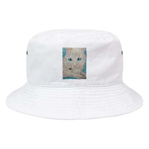 白猫 Bucket Hat