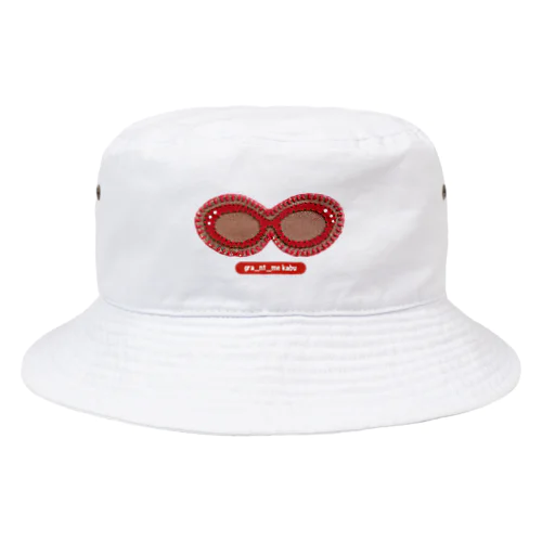 RED GLASSES Patch Bucket Hat