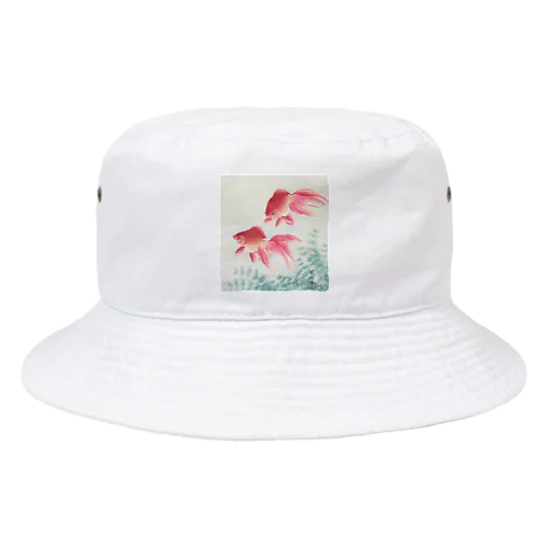 日本画:小原古邨_金魚二匹 Bucket Hat