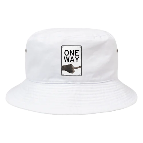 ONE WAY （the finger） Bucket Hat