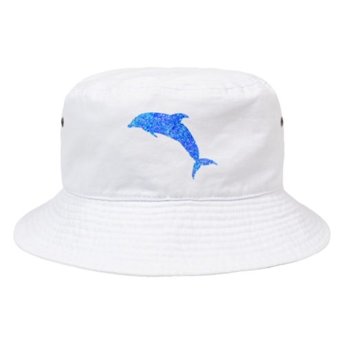 Tribal Dolphin(青) Bucket Hat