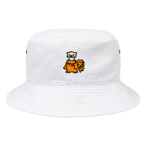 ライオン着ぐるみカワウソ Bucket Hat