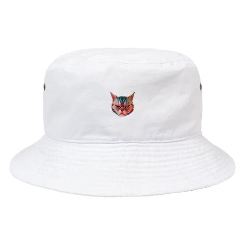 強面にゃんこ Bucket Hat